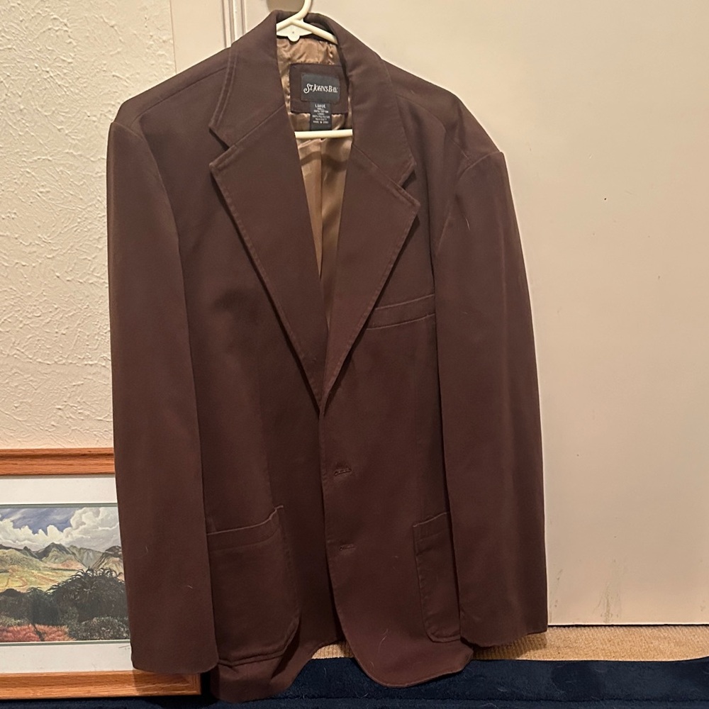 St Johns Bay Men's Dark Brown Blazer - Large